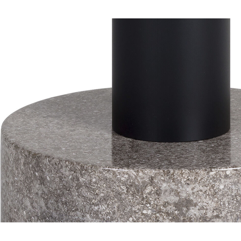 Monaco 19.75 X 17.75 inch Black / Grey Marble / Raw Umber End Table